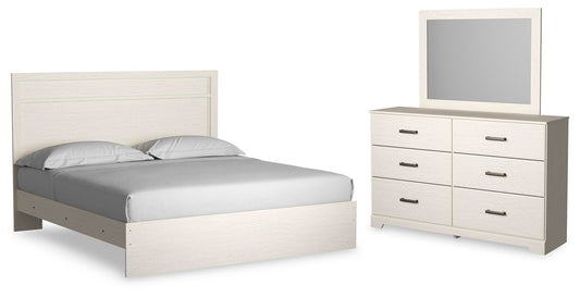 Stelsie  Panel Bed With Mirrored Dresser Signature Design by Ashley®