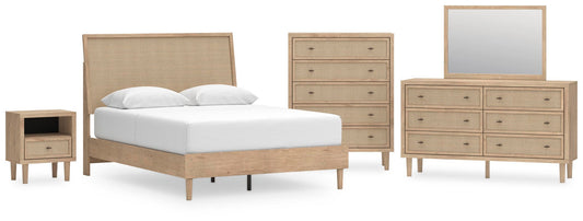 Cielden  Panel Bed With Mirrored Dresser, Chest And Nightstand Signature Design by Ashley®