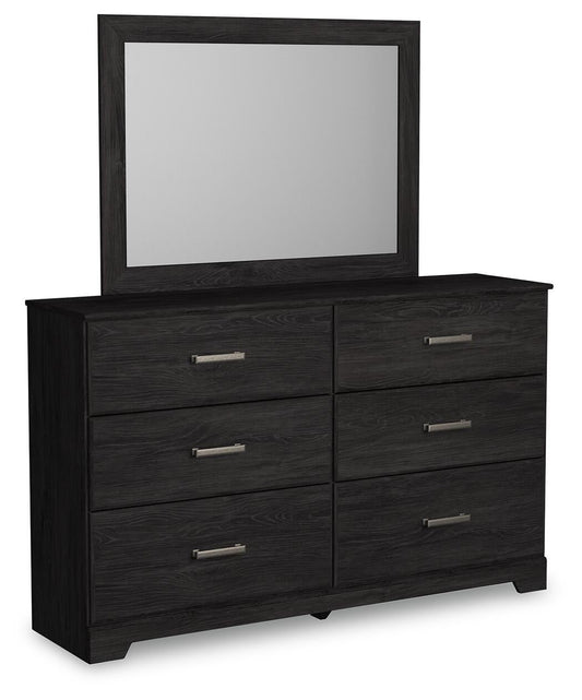 Belachime  Panel Bed With Mirrored Dresser Signature Design by Ashley®