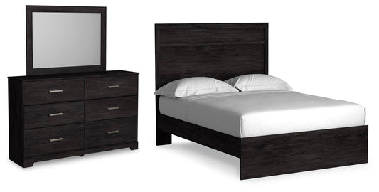 Belachime  Panel Bed With Mirrored Dresser Signature Design by Ashley®