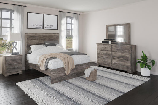 Ralinksi  Panel Bed With Mirrored Dresser And Nightstand Signature Design by Ashley®