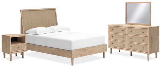 Cielden  Panel Bed With Mirrored Dresser And Nightstand Signature Design by Ashley®