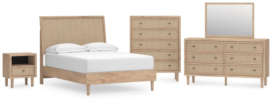 Cielden  Panel Bed With Mirrored Dresser, Chest And Nightstand Signature Design by Ashley®