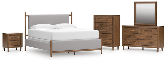 Lyncott  Upholstered Panel Bed, Dresser, Mirror, Chest And Nightstand Signature Design by Ashley®