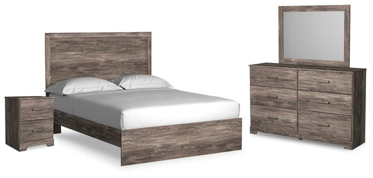 Ralinksi  Panel Bed With Mirrored Dresser And Nightstand Signature Design by Ashley®
