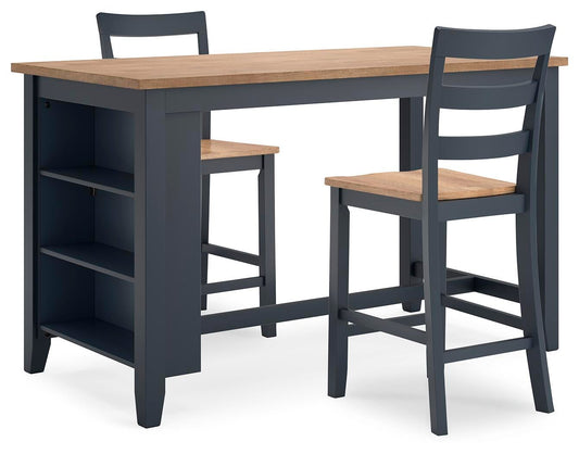 Gesthaven Counter Height Dining Table and 2 Barstools Signature Design by Ashley®