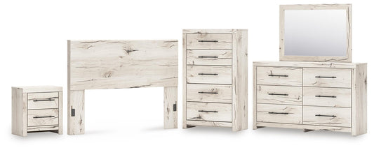 Lawroy  Panel Headboard, Dresser, Mirror, Chest And Nightstand Benchcraft®