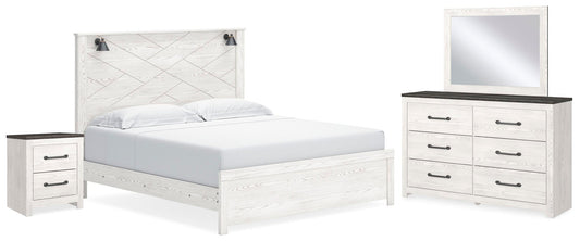 Gerridan  Panel Bed With Mirrored Dresser And Nightstand Signature Design by Ashley®