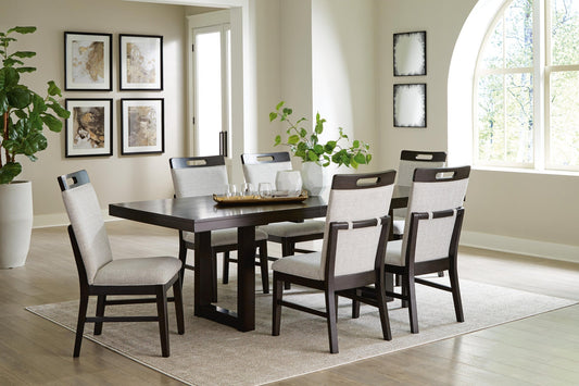 Neymorton Dining Table and 6 Chairs Signature Design by Ashley®