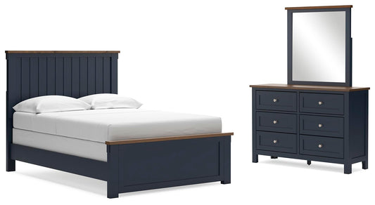 Landocken  Panel Bed, Dresser And Mirror Signature Design by Ashley®