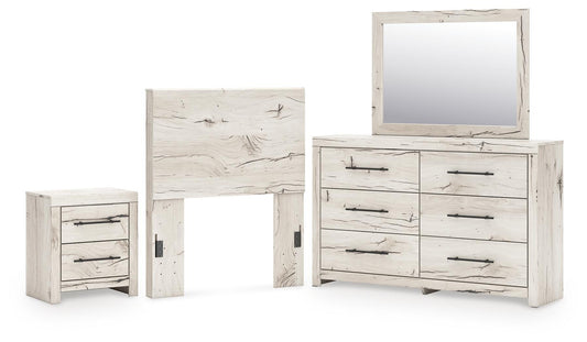 Lawroy  Panel Headboard, Dresser, Mirror And Nightstand Benchcraft®