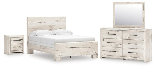 Lawroy  Panel Bed, Dresser, Mirror And Nightstand Benchcraft®