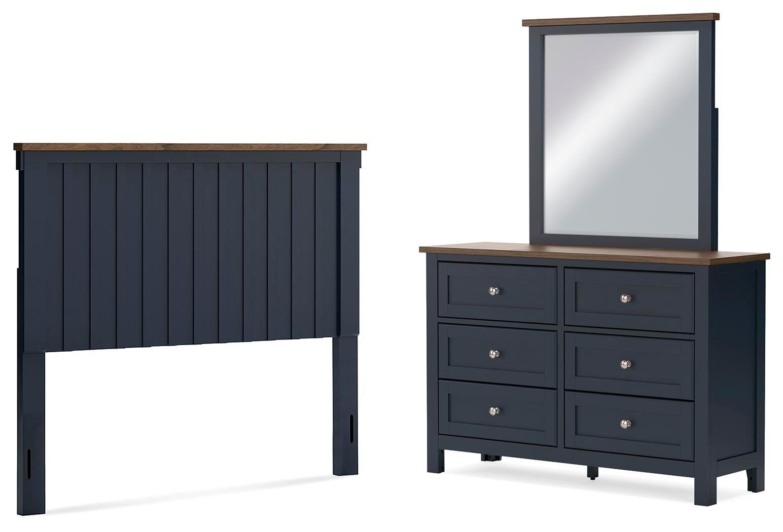 Landocken  Panel Headboard, Dresser And Mirror Signature Design by Ashley®