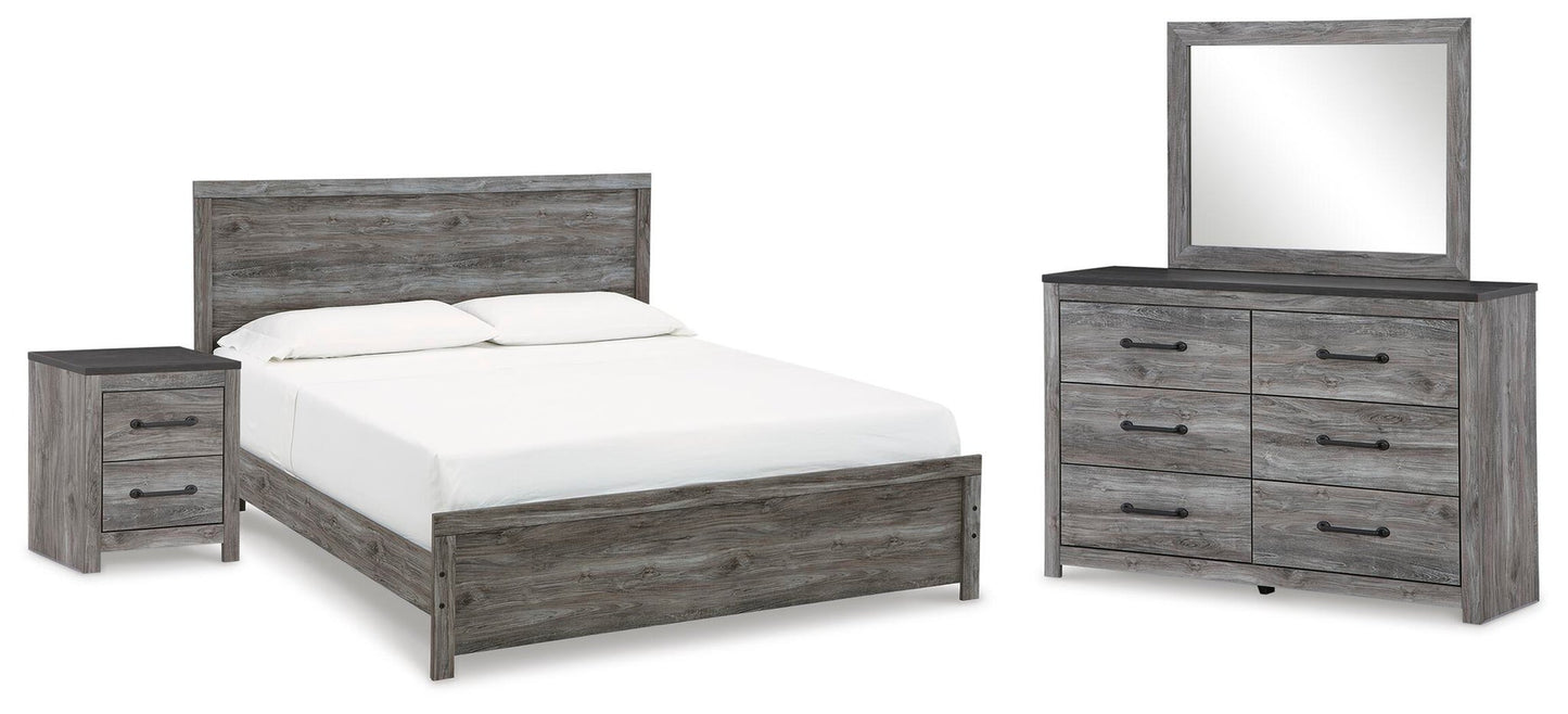 Bronyan  Panel Bed With Mirrored Dresser And Nightstand Signature Design by Ashley®
