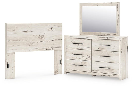 Lawroy  Panel Headboard, Dresser And Mirror Benchcraft®