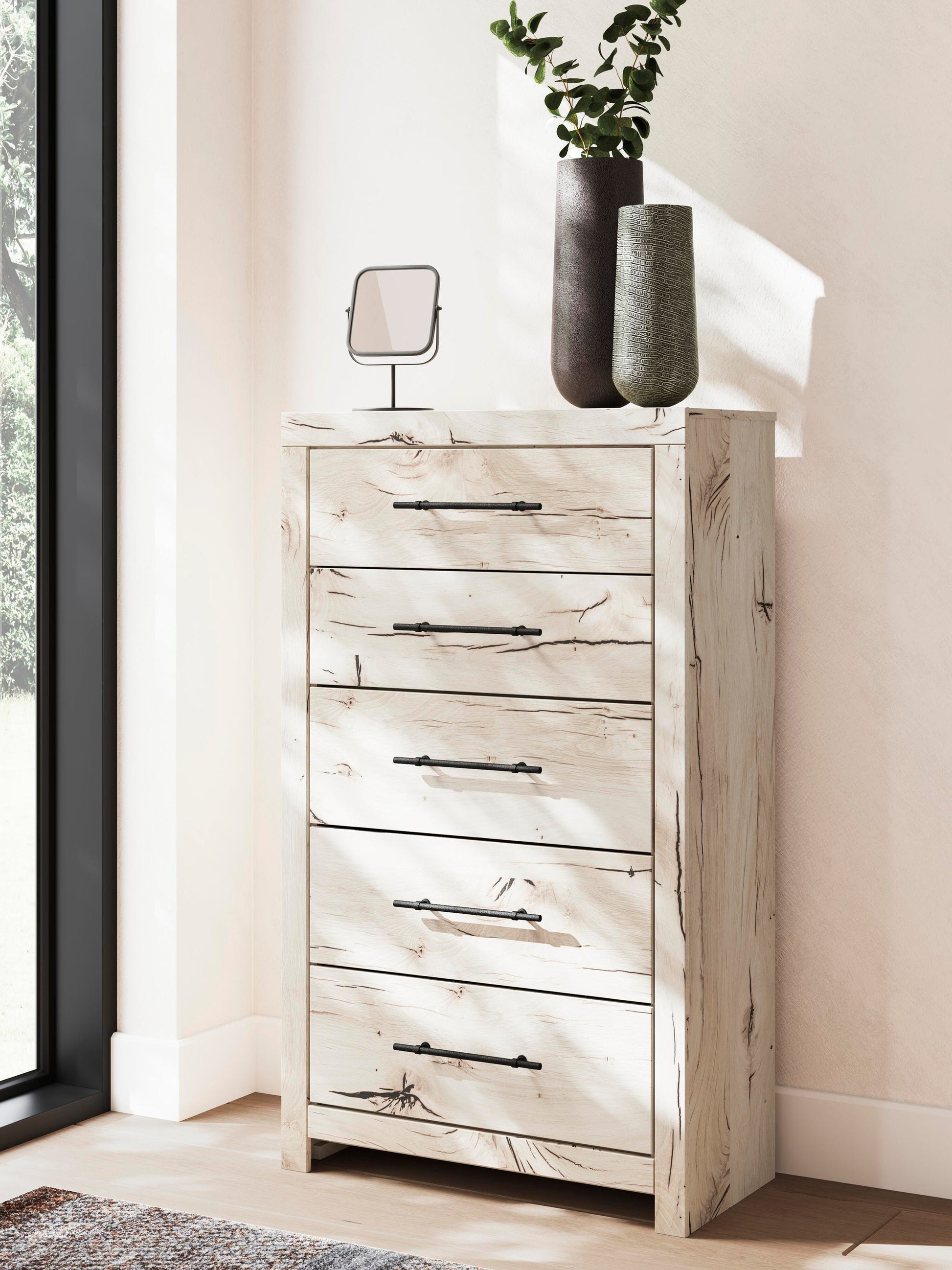 Lawroy  Panel Headboard, Dresser, Mirror, Chest And Nightstand Benchcraft®
