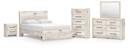 Lawroy  Panel Storage Bed, Dresser, Mirror, Chest And Nightstand Benchcraft®