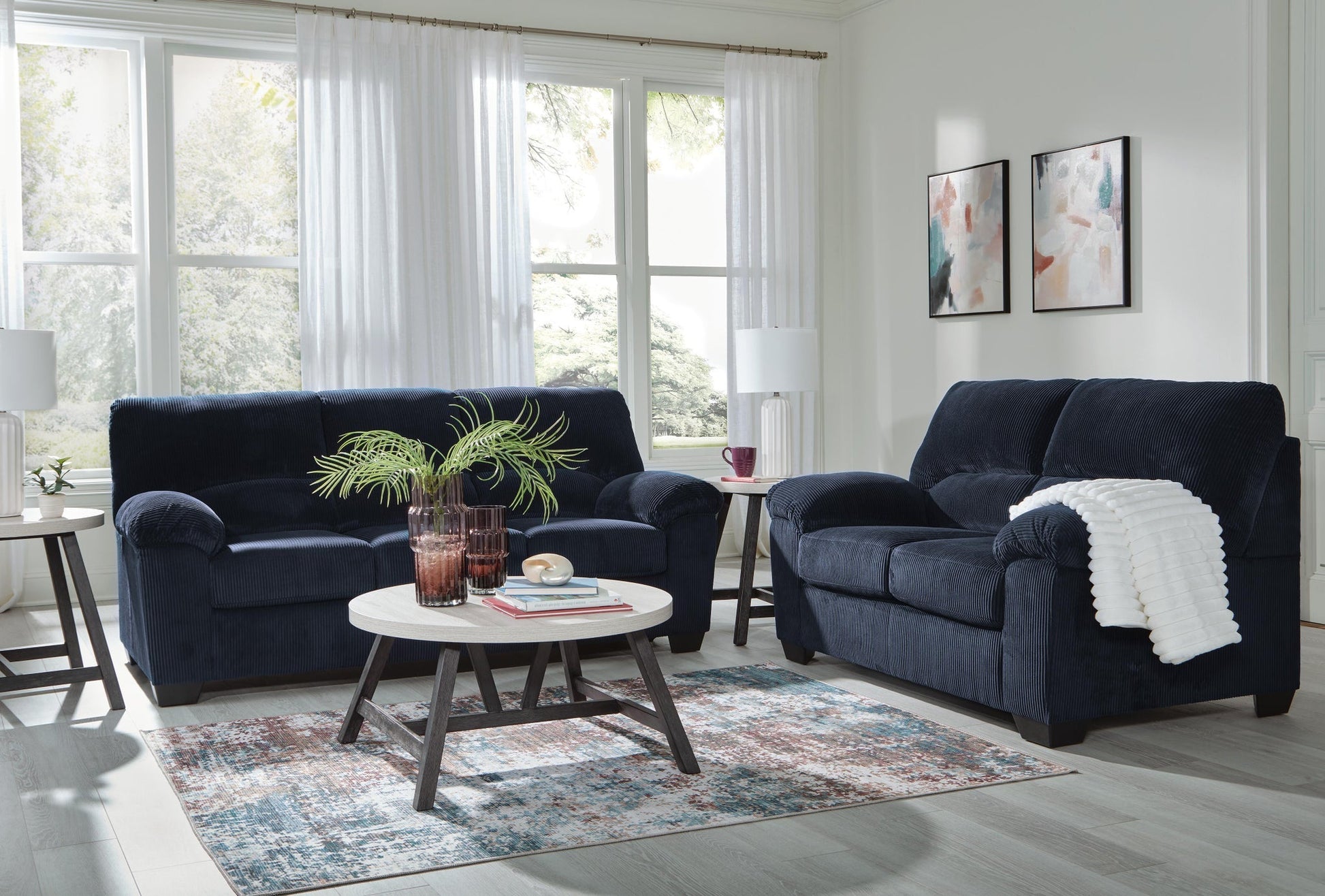 SimpleJoy Sofa and Loveseat Signature Design by Ashley®