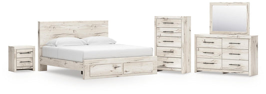 Lawroy  Panel Storage Bed, Dresser, Mirror, Chest And Nightstand Benchcraft®