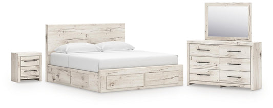 Lawroy  Panel Storage Bed, Dresser, Mirror And Nightstand Benchcraft®