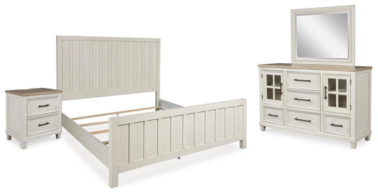 Shaybrock  Panel Bed, Dresser, Mirror And Nightstand Benchcraft®