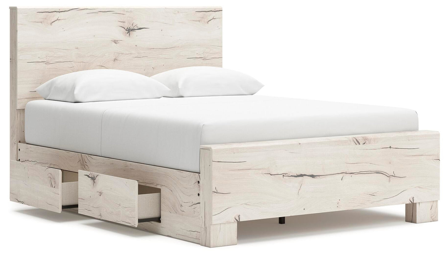 Lawroy  Panel Bed With Storage, Dresser And Mirror Benchcraft®