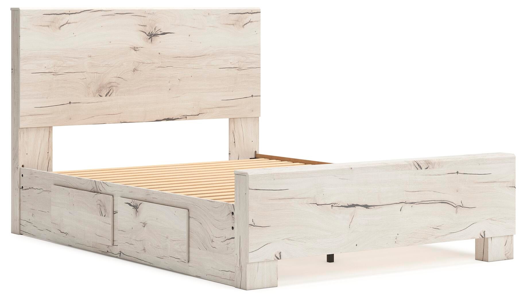 Lawroy  Panel Bed With Storage, Dresser And Mirror Benchcraft®