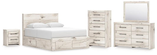 Lawroy  Panel Storage Bed, Dresser, Mirror, Chest And Nightstand Benchcraft®