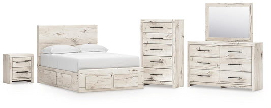 Lawroy  Panel Storage Bed, Dresser, Mirror, Chest And Nightstand Benchcraft®