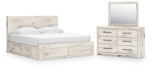 Lawroy  Panel Storage Bed, Dresser And Mirror Benchcraft®