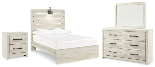 Cambeck  Panel Bed With Mirrored Dresser And Nightstand Signature Design by Ashley®