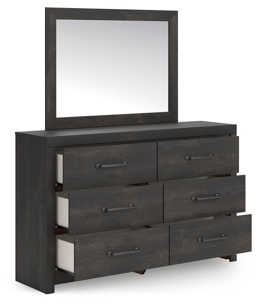 Delmorta  Panel Bed, Dresser, Mirror And Nightstand Signature Design by Ashley®