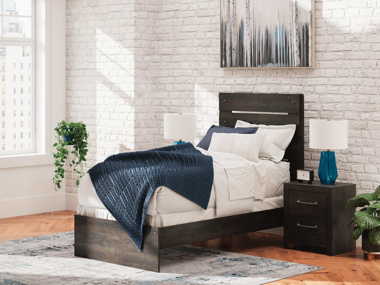 Delmorta  Panel Bed, Dresser, Mirror And Nightstand Signature Design by Ashley®