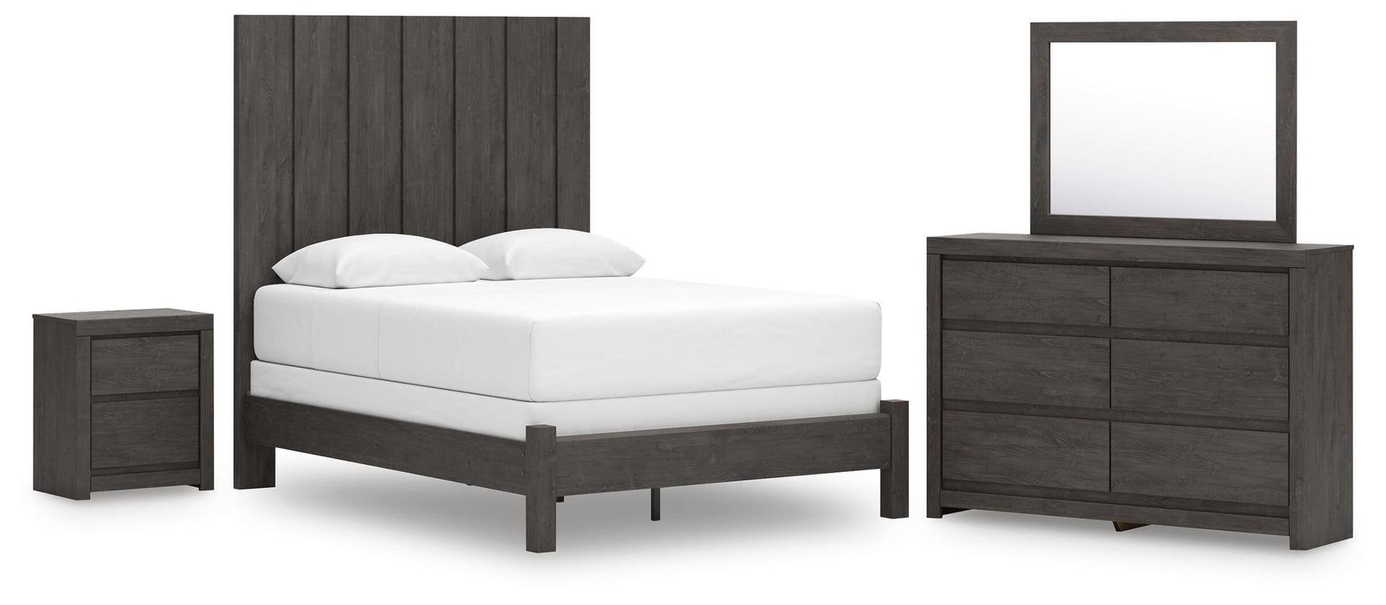 Parlayon  Panel Bed, Dresser, Mirror And Nightstand Signature Design by Ashley®