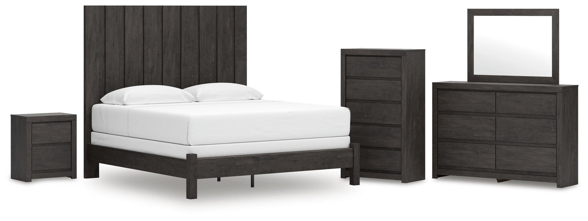 Parlayon  Panel Bed, Dresser, Mirror, Chest And Nightstand Signature Design by Ashley®