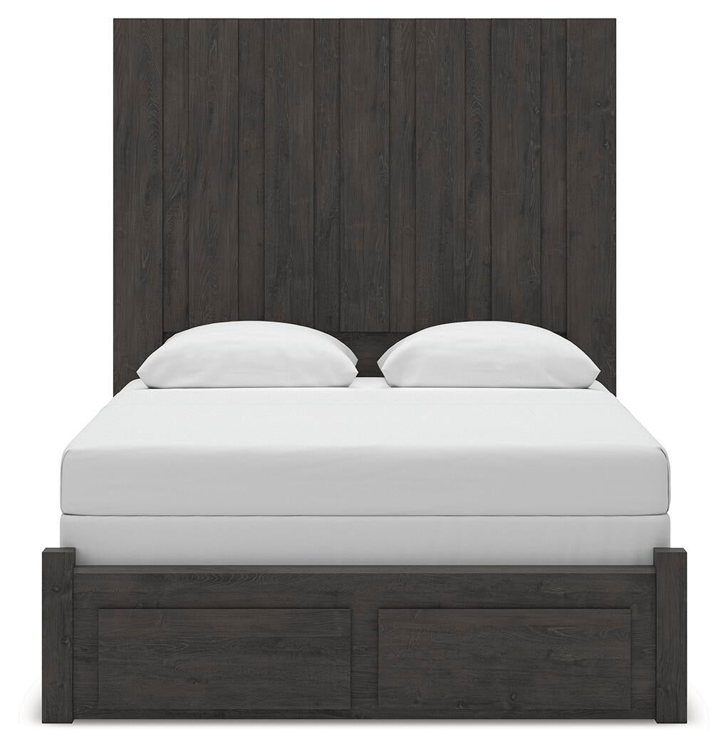 Parlayon  Panel Storage Bed, Dresser And Mirror Signature Design by Ashley®