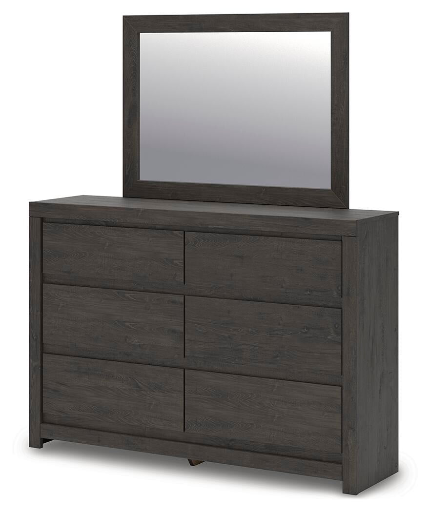 Parlayon  Panel Storage Bed, Dresser And Mirror Signature Design by Ashley®
