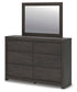 Parlayon  Panel Storage Bed, Dresser And Mirror Signature Design by Ashley®