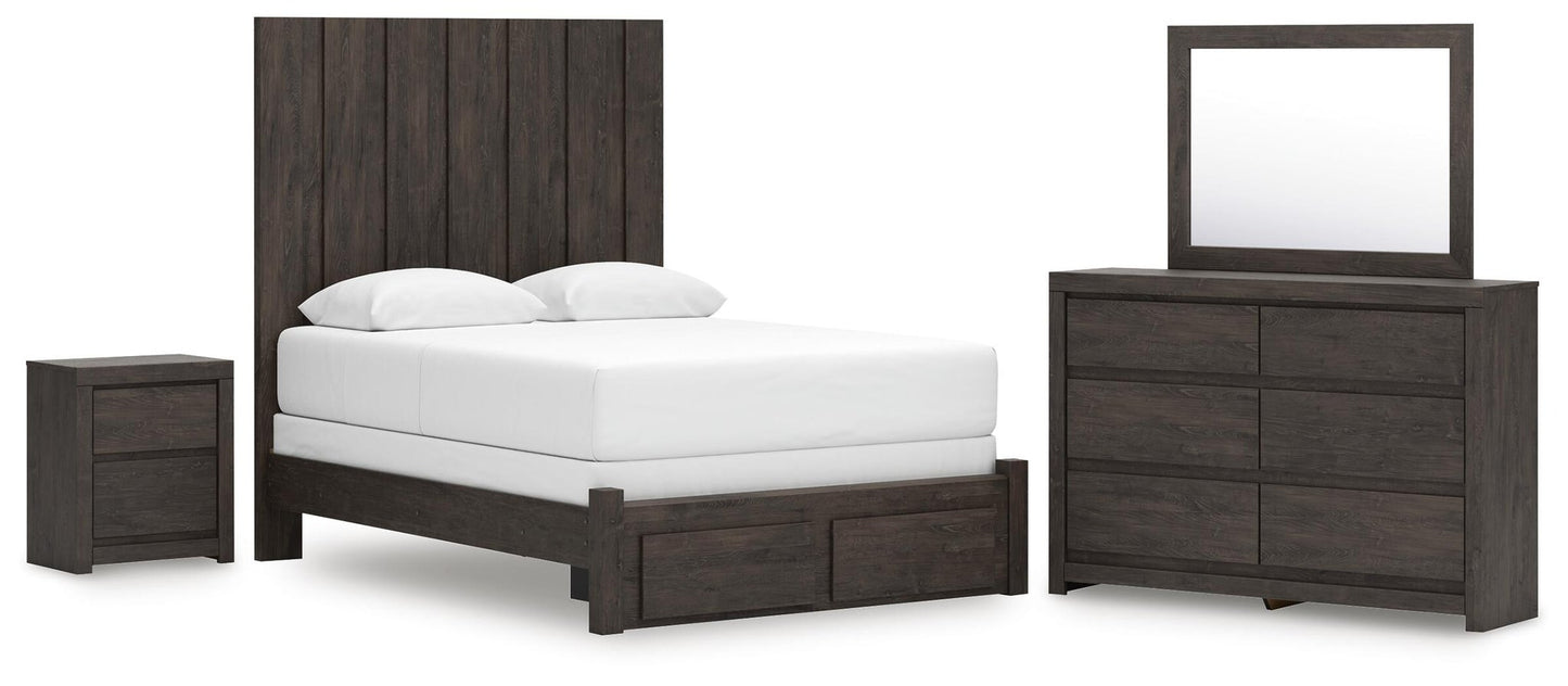 Parlayon  Panel Storage Bed, Dresser, Mirror And Nightstand Signature Design by Ashley®