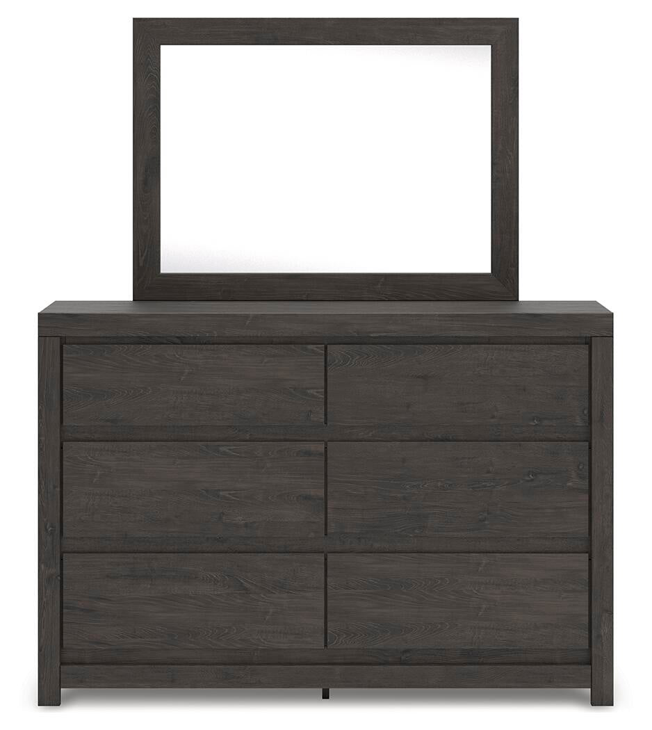 Parlayon  Panel Storage Bed, Dresser And Mirror Signature Design by Ashley®