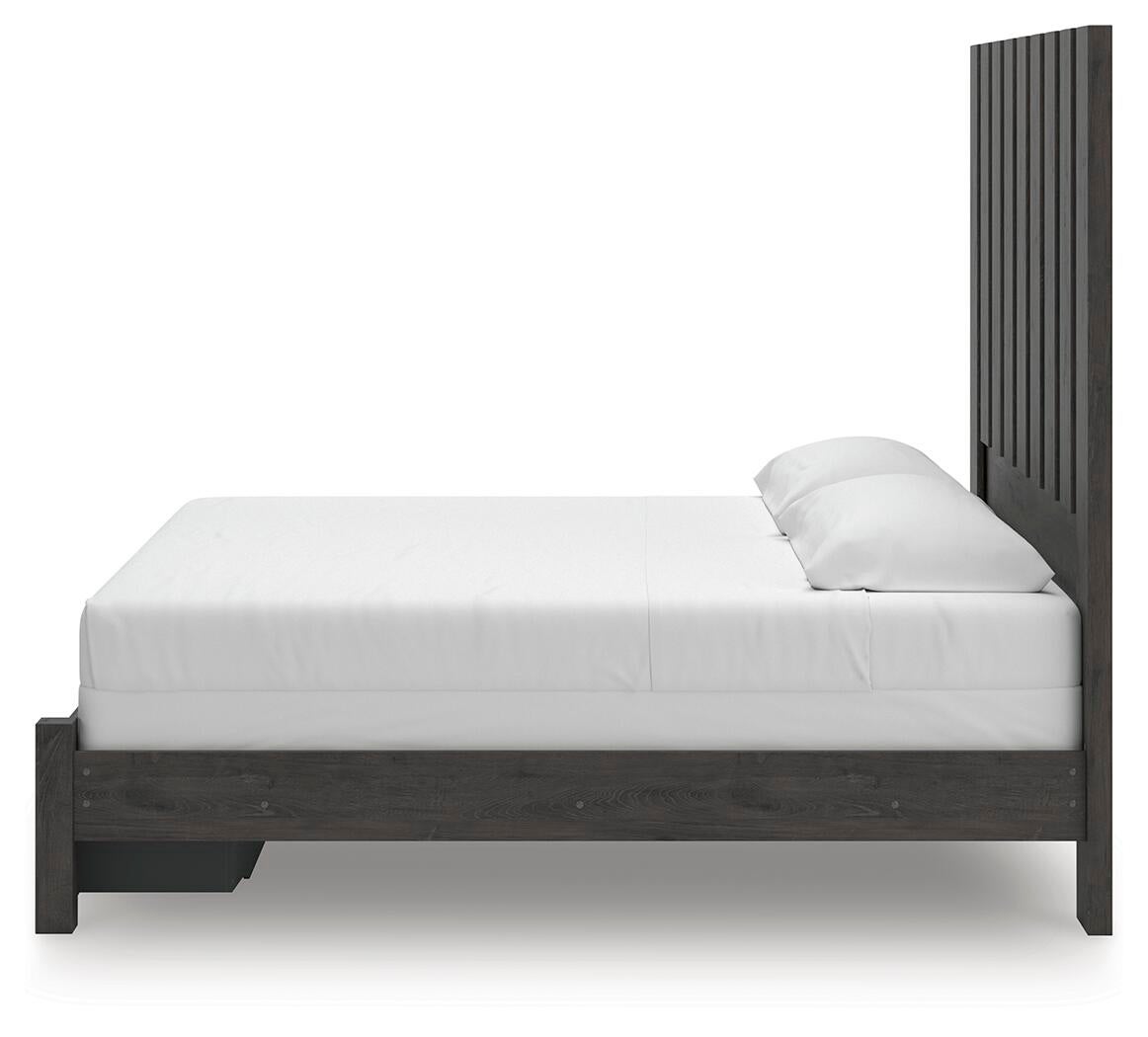 Parlayon  Panel Storage Bed, Dresser And Mirror Signature Design by Ashley®