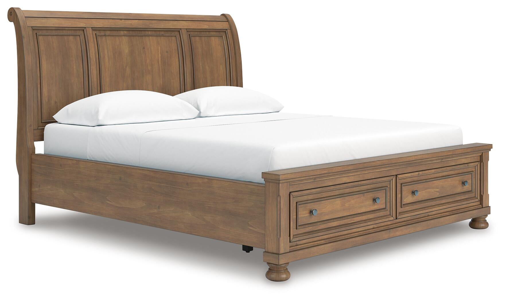 Vandenmore California  Storage Sleigh Bed With Mirrored Dresser, Chest And Nightstand Signature Design by Ashley®