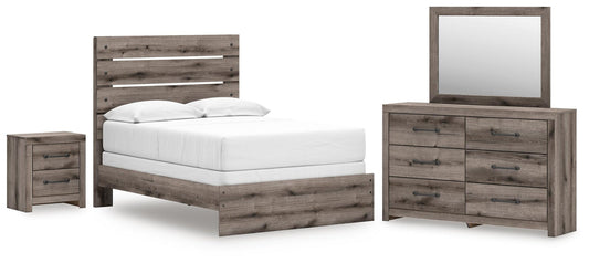 Graystorm  Panel Bed, Dresser, Mirror And Nightstand Signature Design by Ashley®