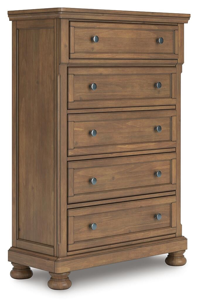 Vandenmore California  Panel Bed With Mirrored Dresser, Chest And Nightstand Signature Design by Ashley®