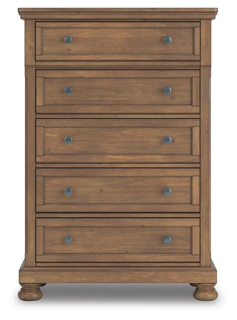 Vandenmore California  Panel Bed With Mirrored Dresser, Chest And Nightstand Signature Design by Ashley®