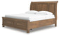 Vandenmore  Storage Sleigh Bed With Mirrored Dresser And Nightstand Signature Design by Ashley®