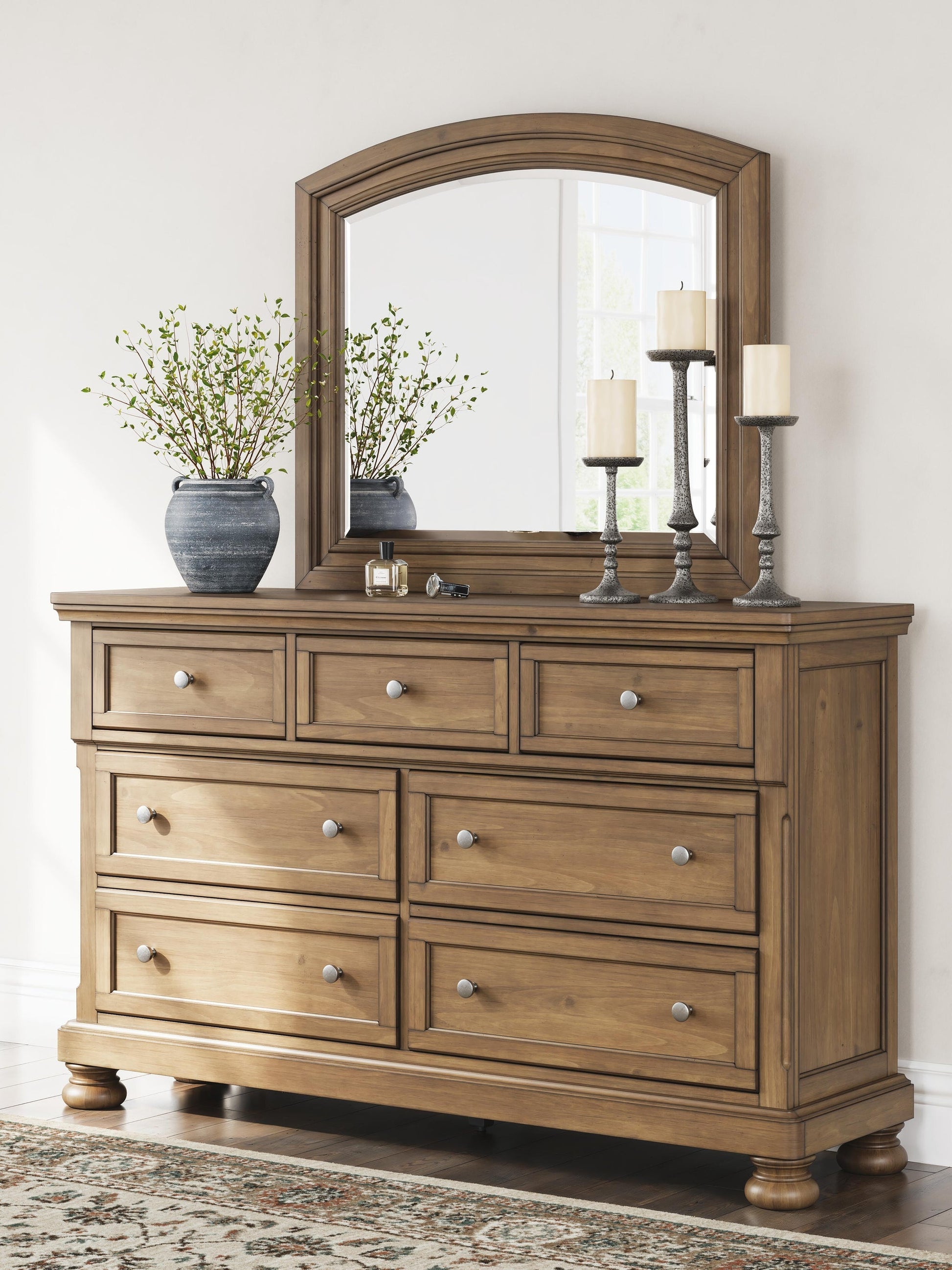 Vandenmore  Storage Sleigh Bed With Mirrored Dresser, Chest And Nightstand Signature Design by Ashley®