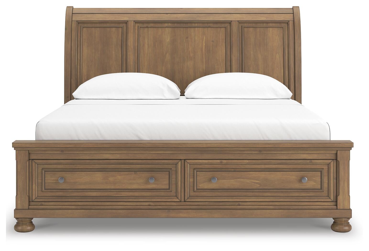 Vandenmore California  Storage Sleigh Bed With Mirrored Dresser Signature Design by Ashley®