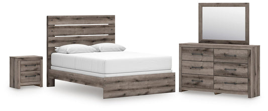 Graystorm  Panel Bed, Dresser, Mirror And Nightstand Signature Design by Ashley®