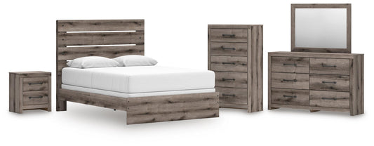 Graystorm  Panel Bed, Dresser, Mirror, Chest And Nightstand Signature Design by Ashley®